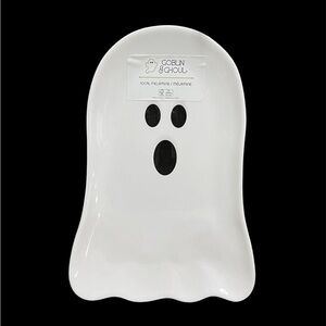 Halloween Ghost Shaped Melamine  Goblin And Ghoul Serving Tray Platter NEW
